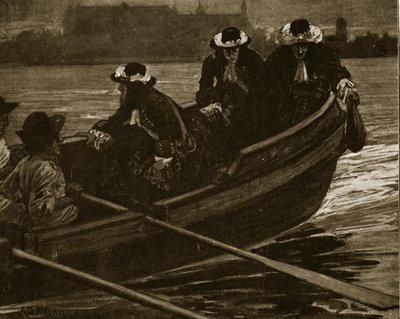 James II Dropping the Great Seal into the Thames by Arthur David McCormick
